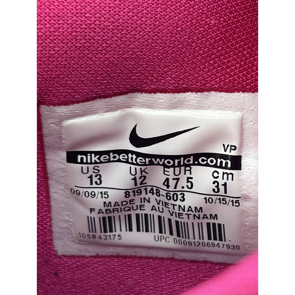 Nike KD 8 Aunt‎ Pearl Shoes Mens 13 Pink Floral Rose Kay Yow Basketball Sneakers